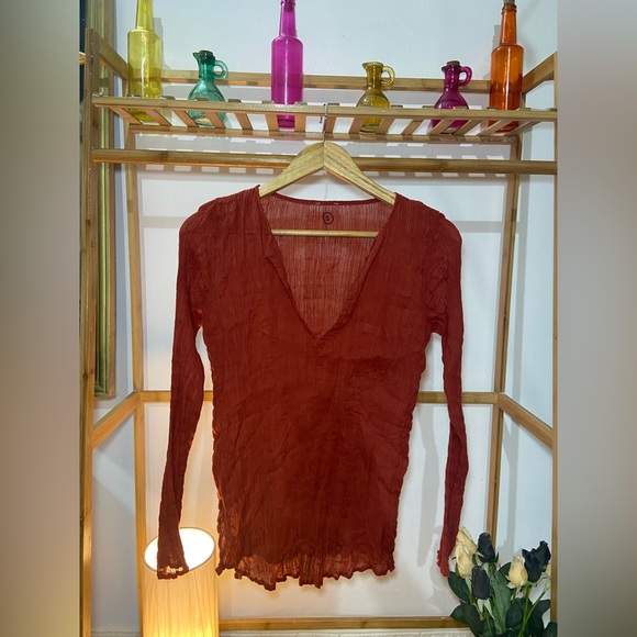 ⚫️Crinkled Cotton Tops. Size- XXL - Picture 3 of 5